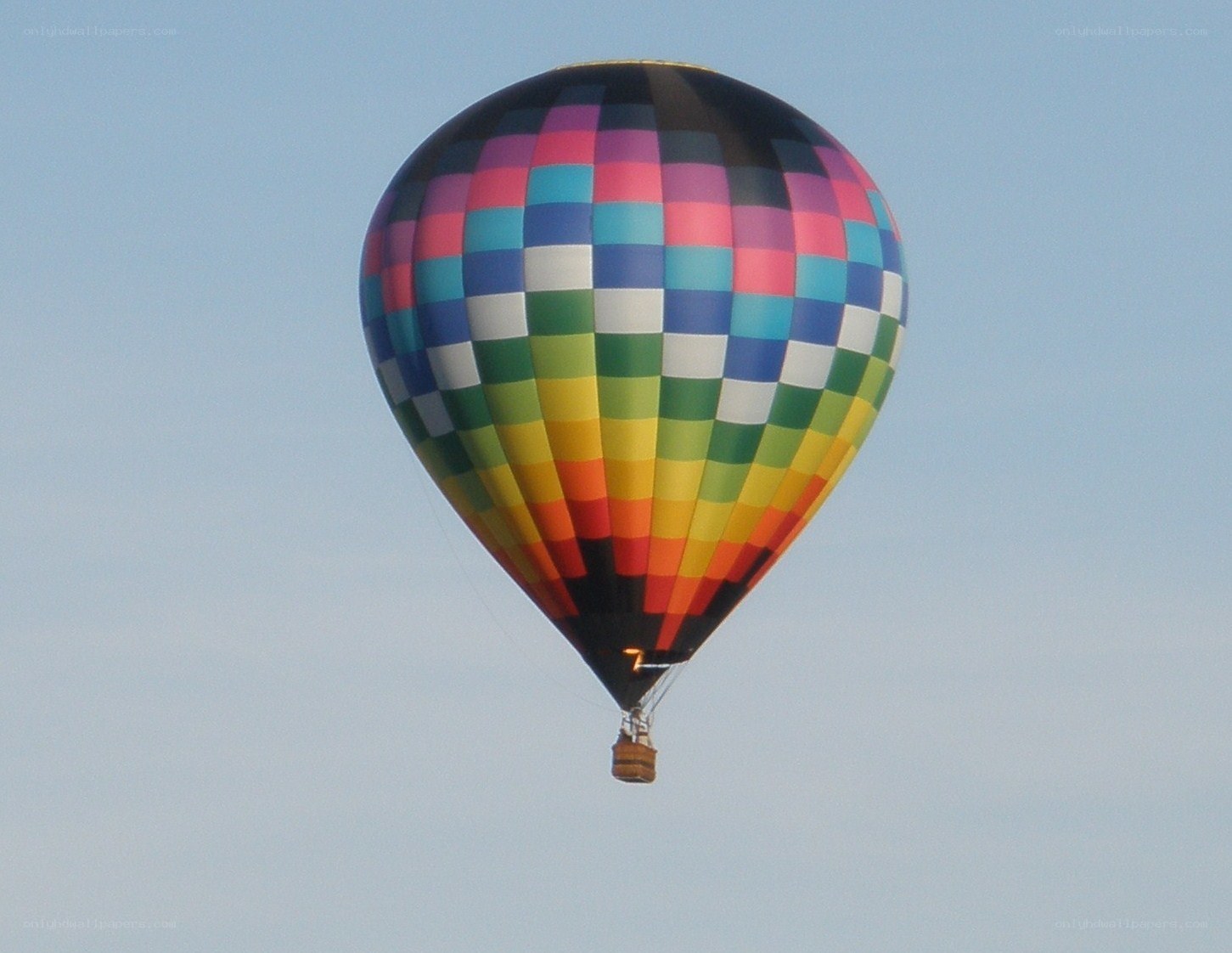 Colorful hot air balloon