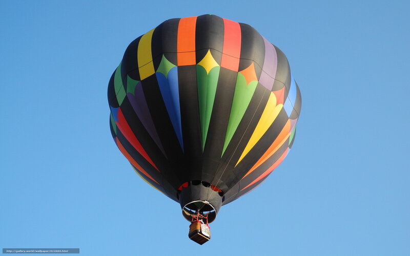 Colorful hot air balloon