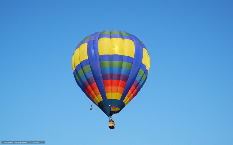 Colorful hot air balloon