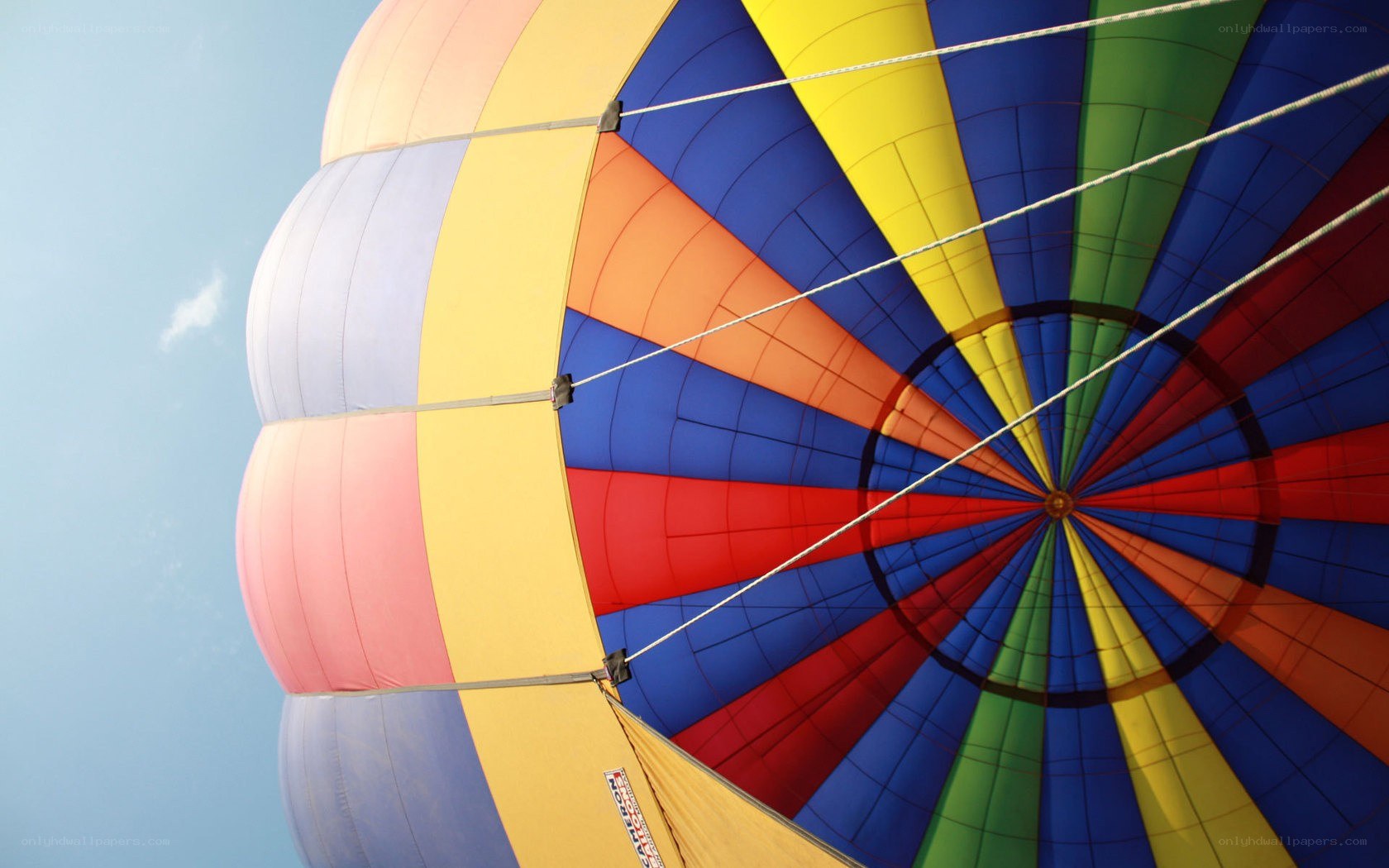 Colorful hot air balloon