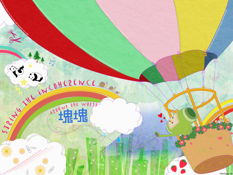 Colorful hot air balloon adventure