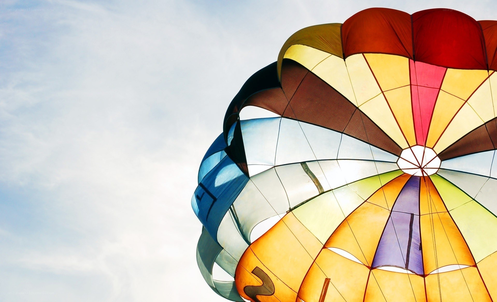 Colorful hot air balloon