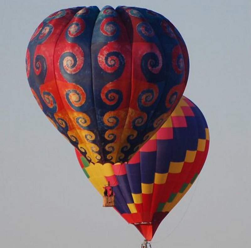 Colorful Hot Air Balloons — Red