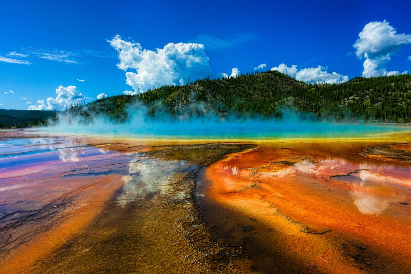 Colorful Hot Spring — Blue