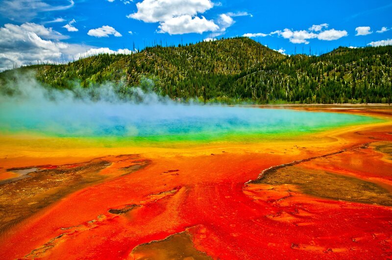 Colorful Hot Spring — Red