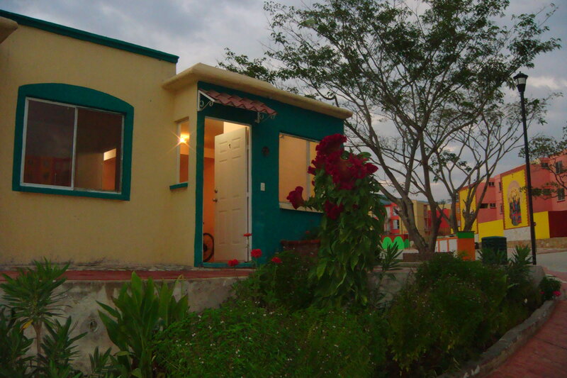 Colorful House at Dusk