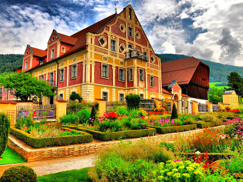 Colorful House with Garden