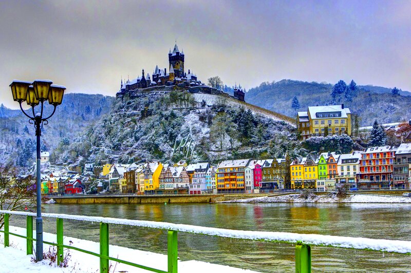 Colorful Houses and Castle