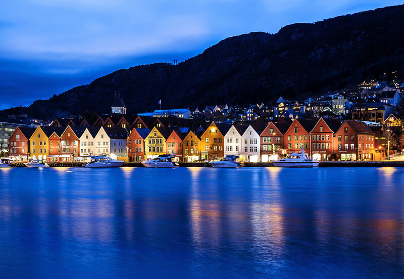 Colorful Houses at Harbor