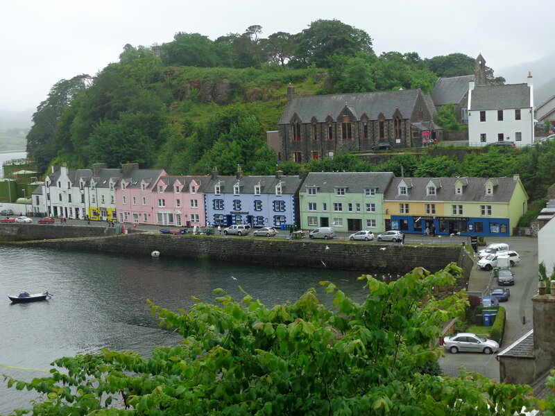 Colorful Houses by Harbor — Green