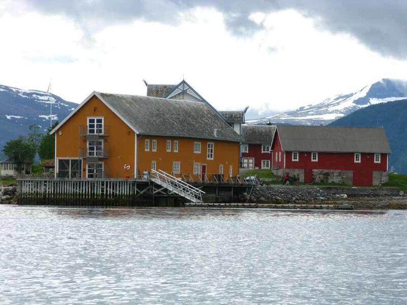 Colorful houses by the water