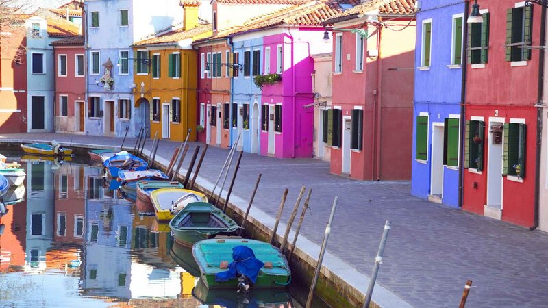 Colorful houses in Burano