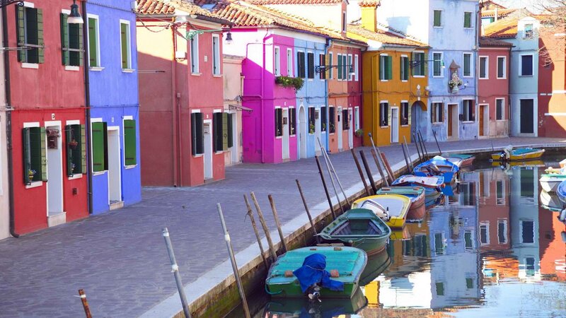 Colorful houses in Burano