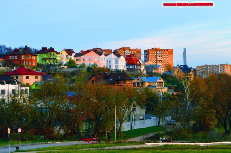 Colorful houses on a hillside