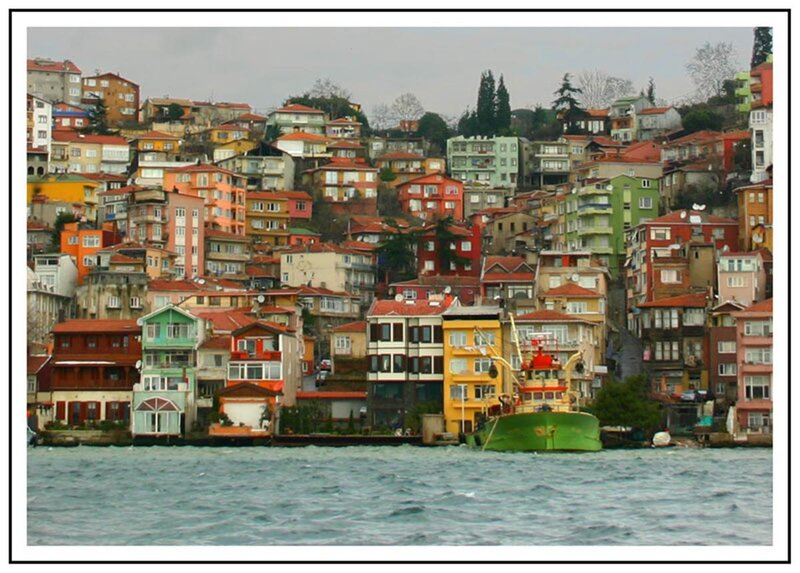 Colorful houses on a hillside