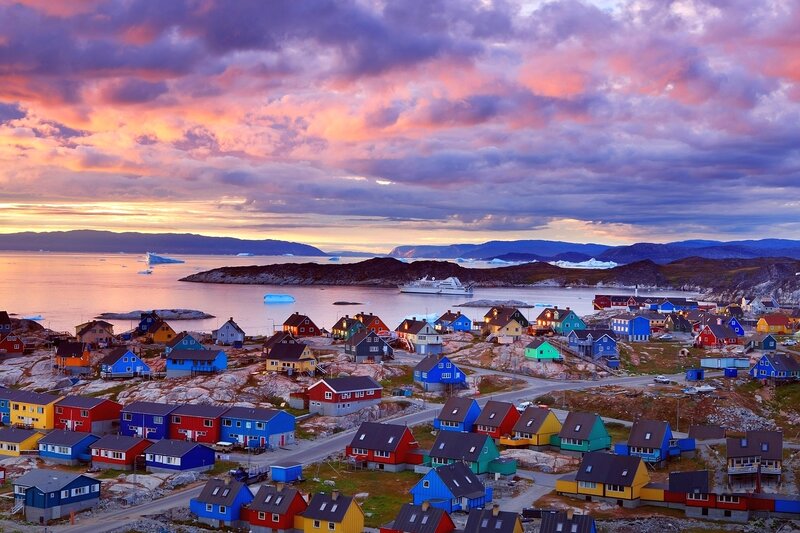 Colorful Houses on Coast