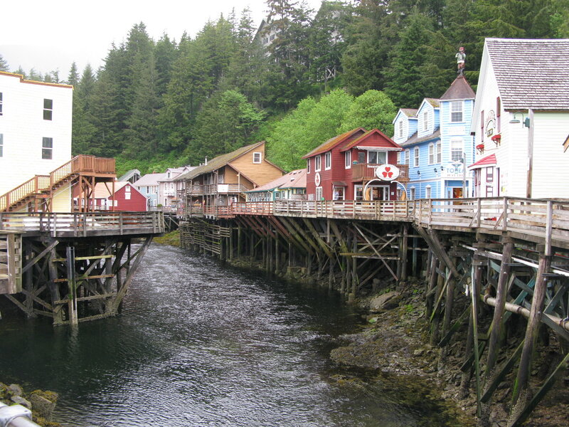 Colorful Houses on Pier