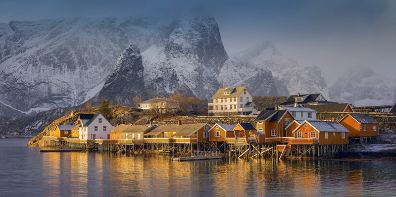 Colorful Houses on Stilts