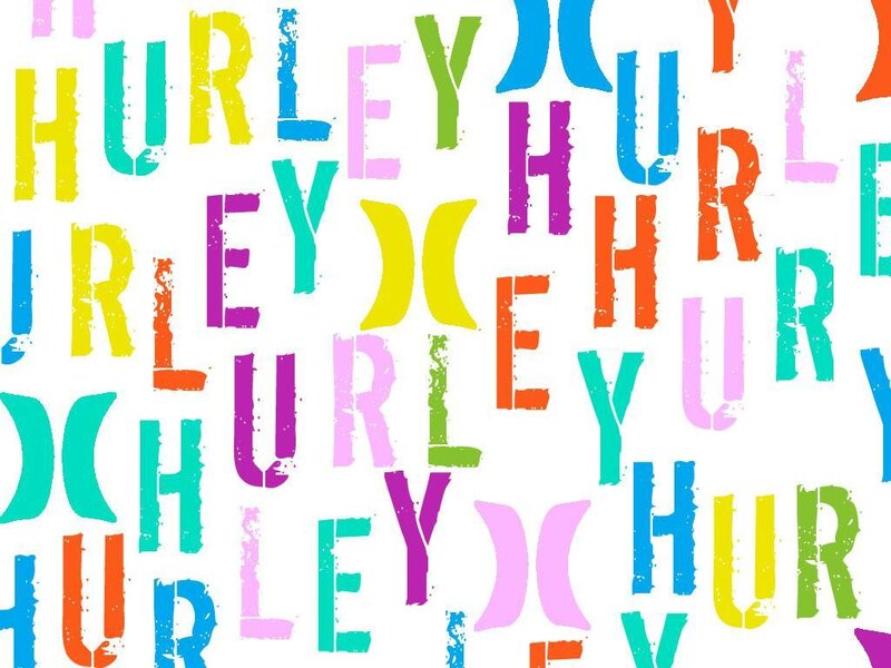 colorful hurley logo pattern