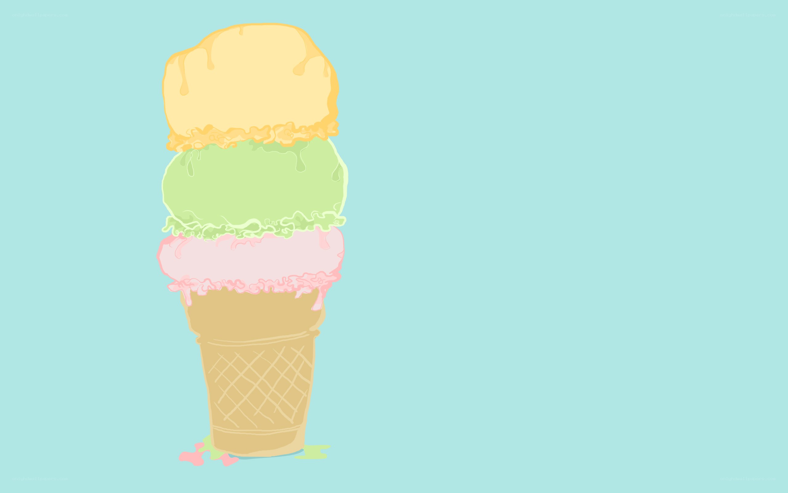 colorful ice cream cone