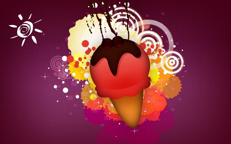 colorful ice cream illustration