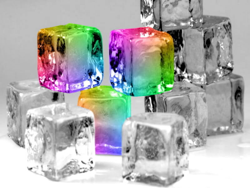 Colorful Ice Cubes