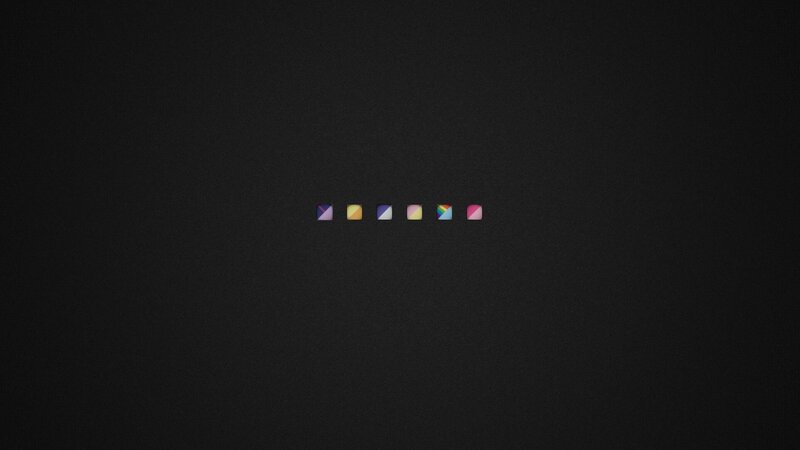 Colorful Icons on Black — Neutral