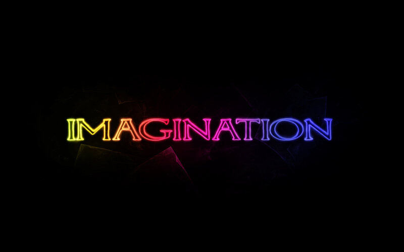 colorful imagination text