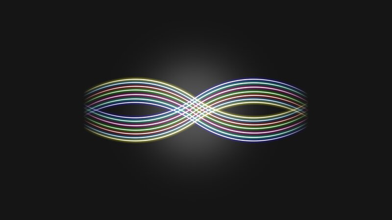 colorful infinity symbol