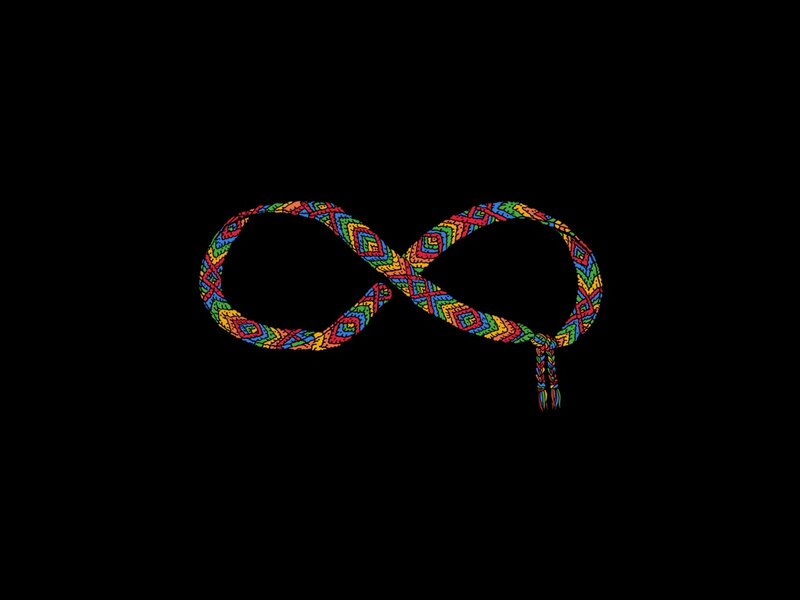 colorful infinity symbol