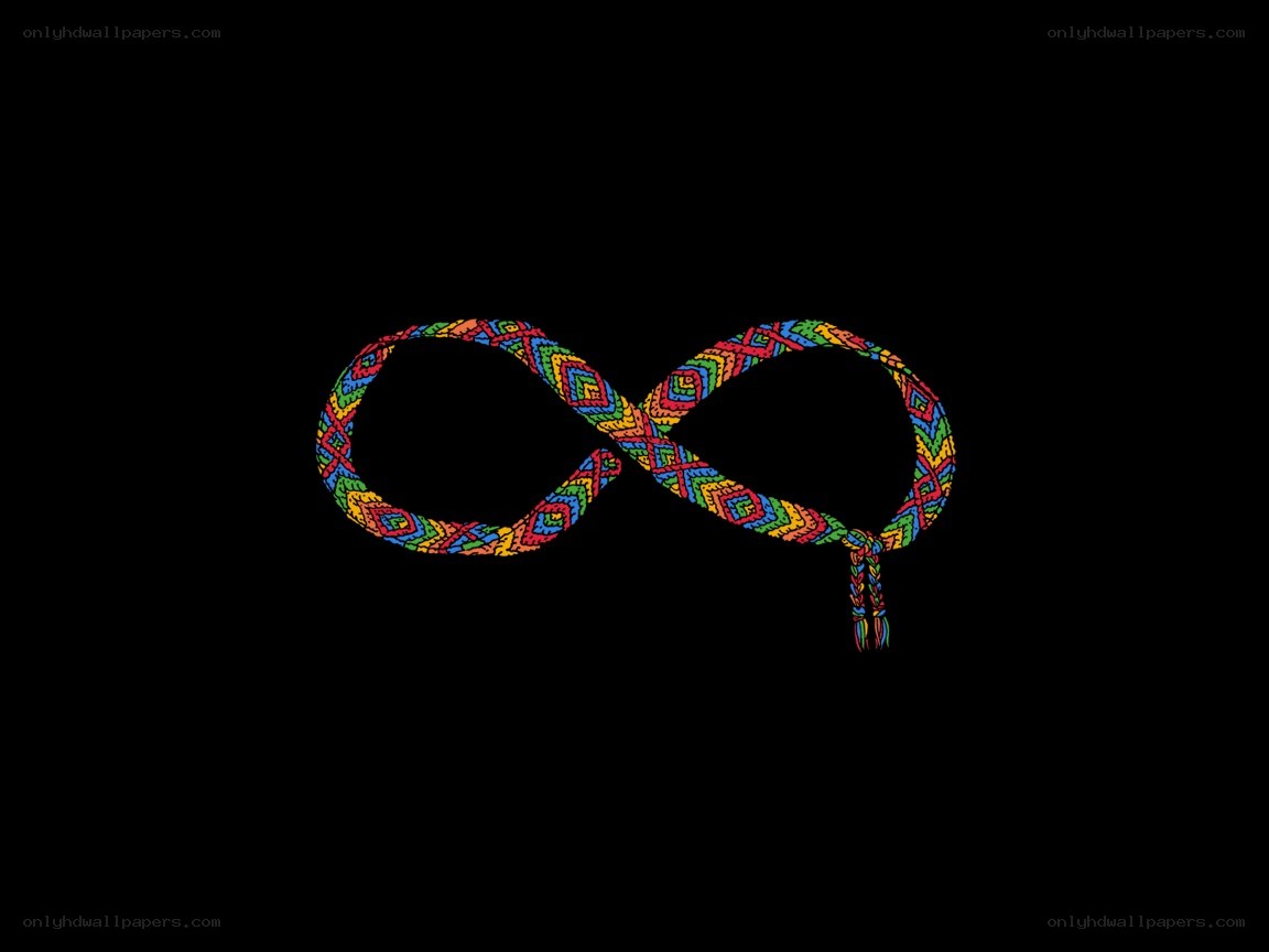 colorful infinity symbol