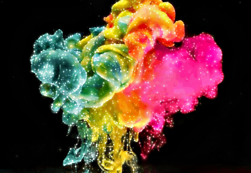 Colorful Ink Cloud