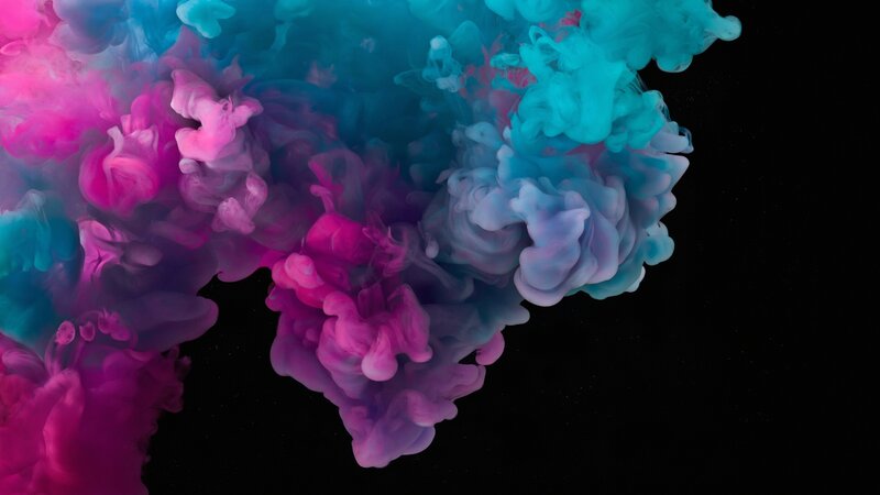 Colorful Ink Clouds — Pink, Dramatic