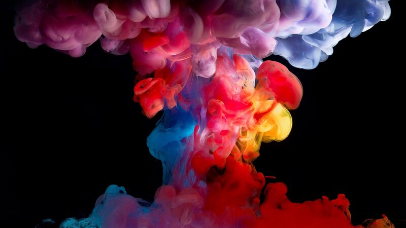 Colorful ink in water