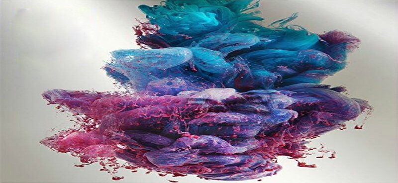 Colorful Ink in Water — Blue, Dynamic
