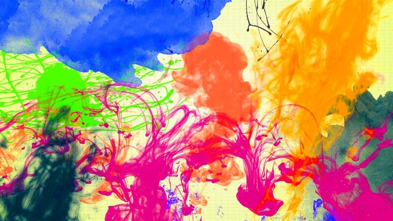 Colorful Ink in Water — Blue, Vibrant
