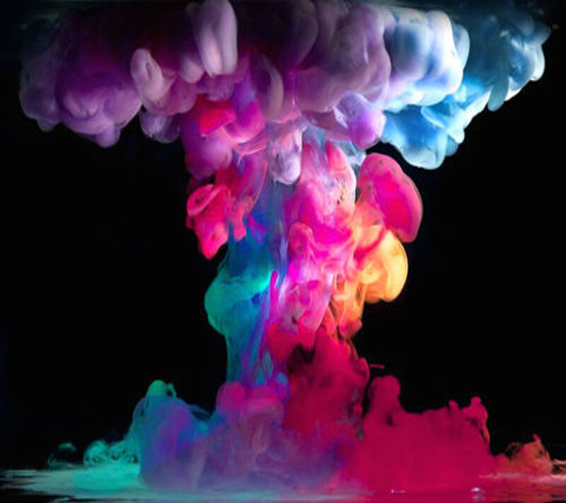 Colorful Ink in Water — Purple