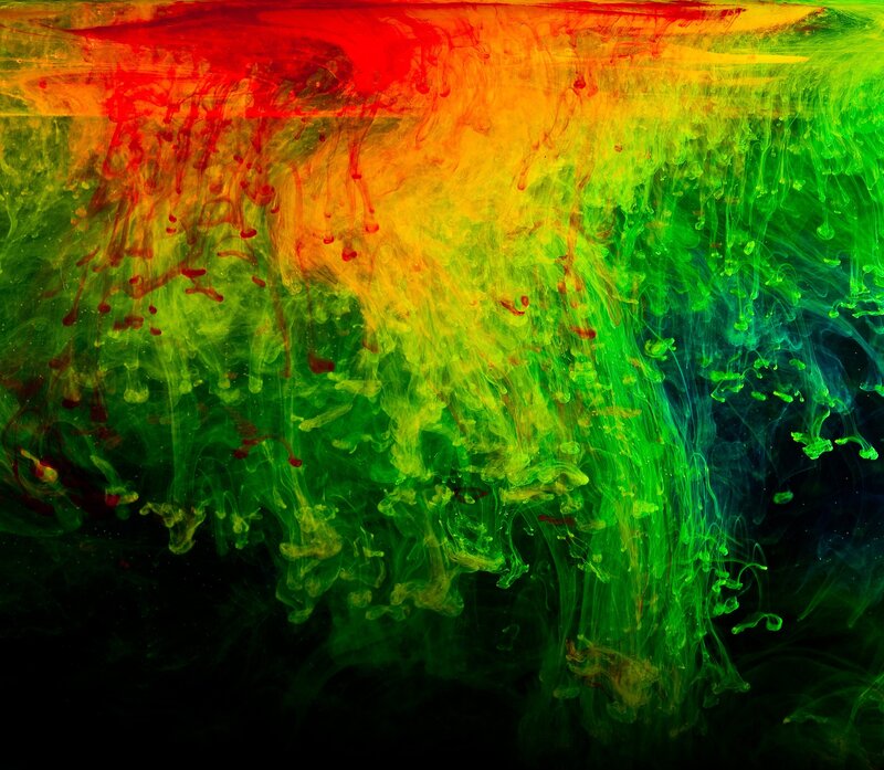Colorful Ink in Water — Red, Dynamic