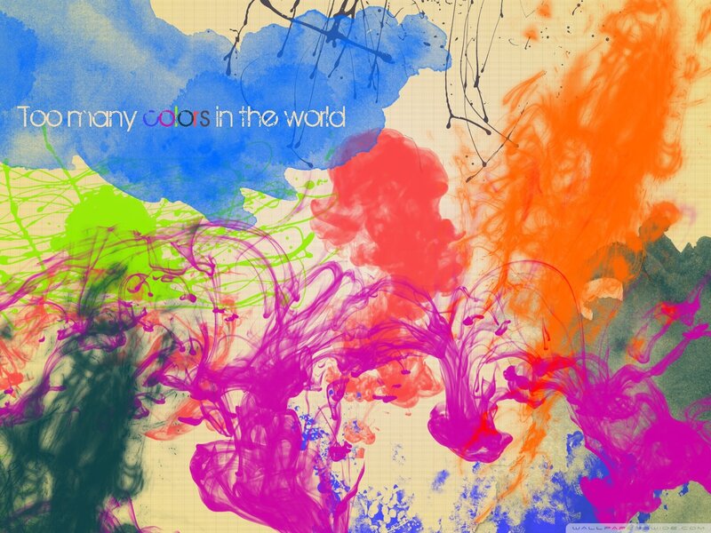 colorful ink splatter art