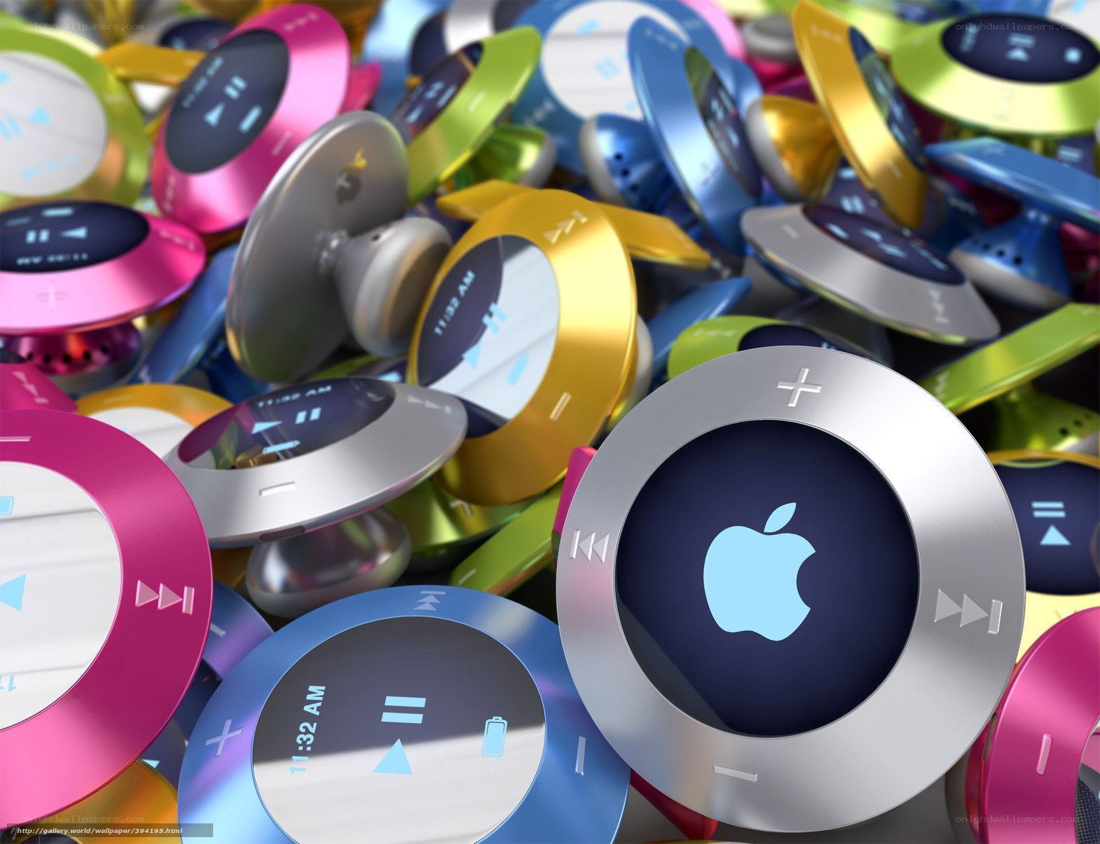 Colorful iPod Shuffle collection