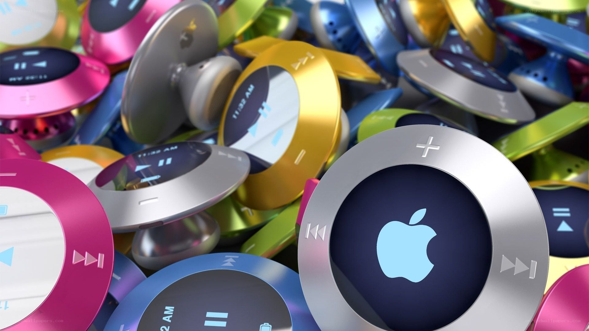 Colorful iPod Shuffle collection