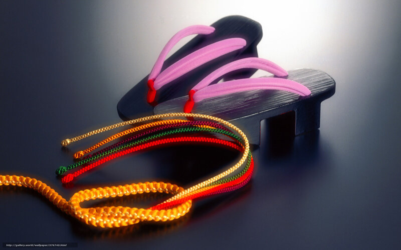 Colorful Japanese sandals