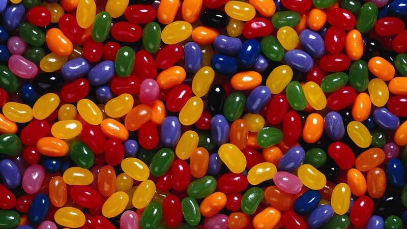 colorful jelly beans