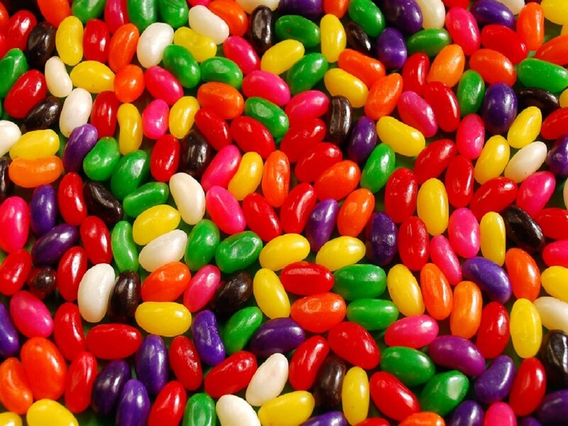 Colorful Jelly Beans — Red, Bright, Photograph