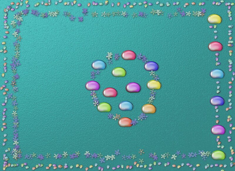 Colorful Jelly Beans — Teal