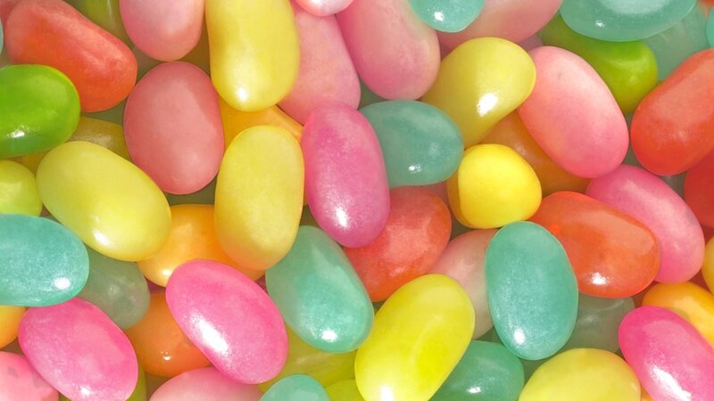 Colorful Jelly Beans — Yellow, Bright, Photograph, Candy