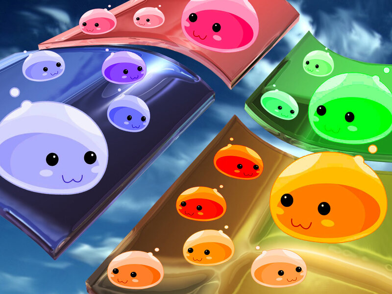 colorful jelly creatures