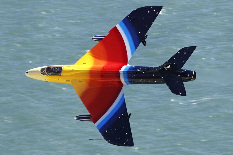 Colorful Jet Aircraft — Yellow, Dynamic