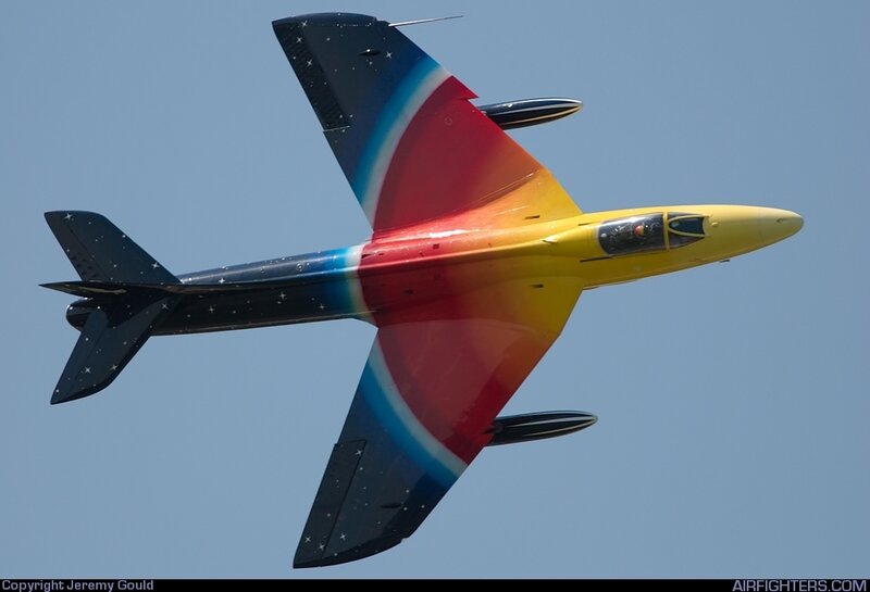 Colorful Jet Aircraft — Yellow