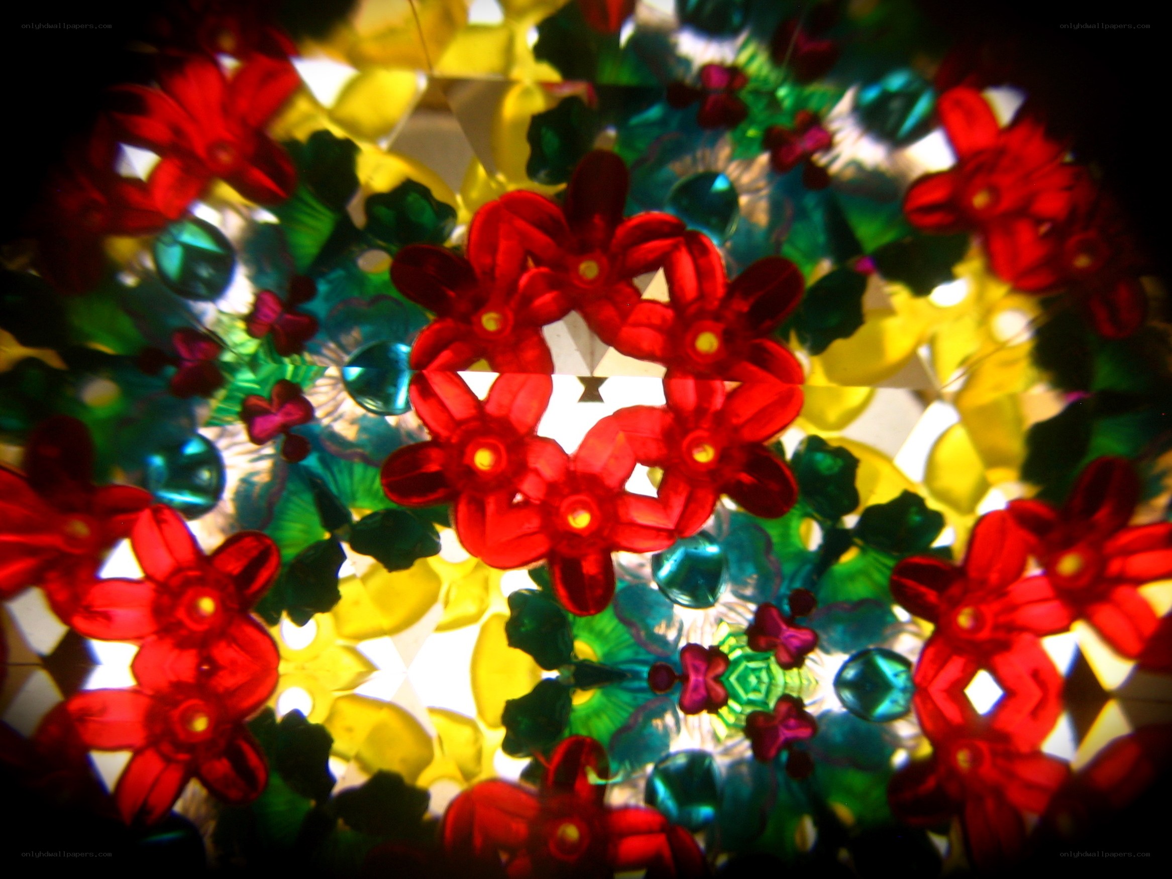 Colorful kaleidoscope patterns
